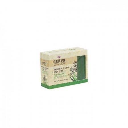 SATTVA AYURVEDA Mydło glicerynowe Neem i Aloes 125g